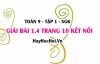 Bài 1.4 trang 10 Toán 9 tập 1 Kết nối tri thức SGK: Hệ Phương Trình Bậc Nhất Hai Ẩn
